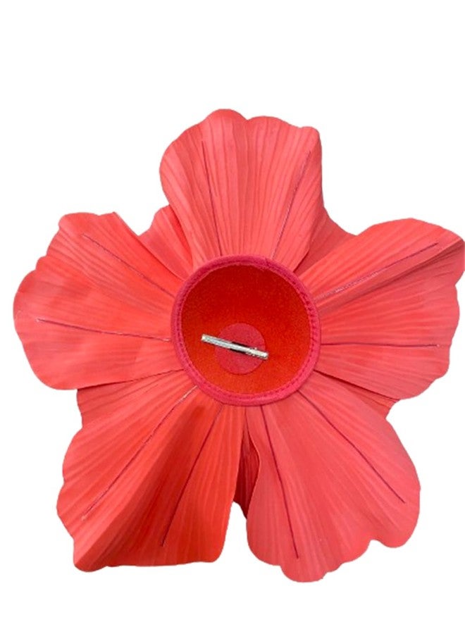 LDFWAY Large Flower Fascinators for Girls Women Tea Party Cocktail Headwear Derby Hats with Headband and Clip for Wedding Red - Image 5